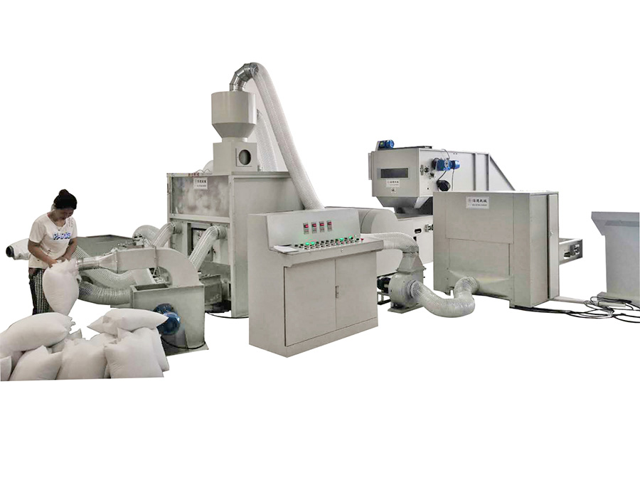 HJZXJ-碎海綿化纖充棉流水線(xiàn)