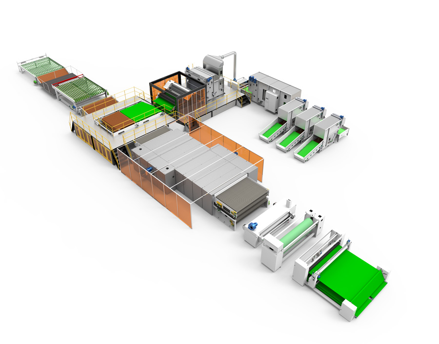 無膠棉被褥生產線